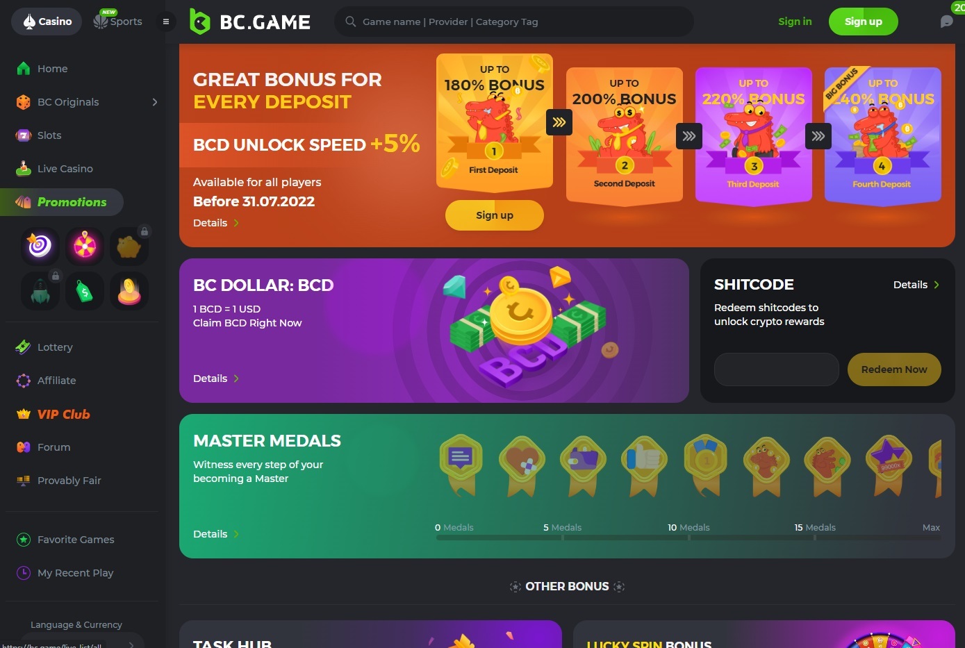 BC Game Perk Code 2025